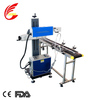 movable worktable automatic belt conveyor optical fiber raycus laser marking machine